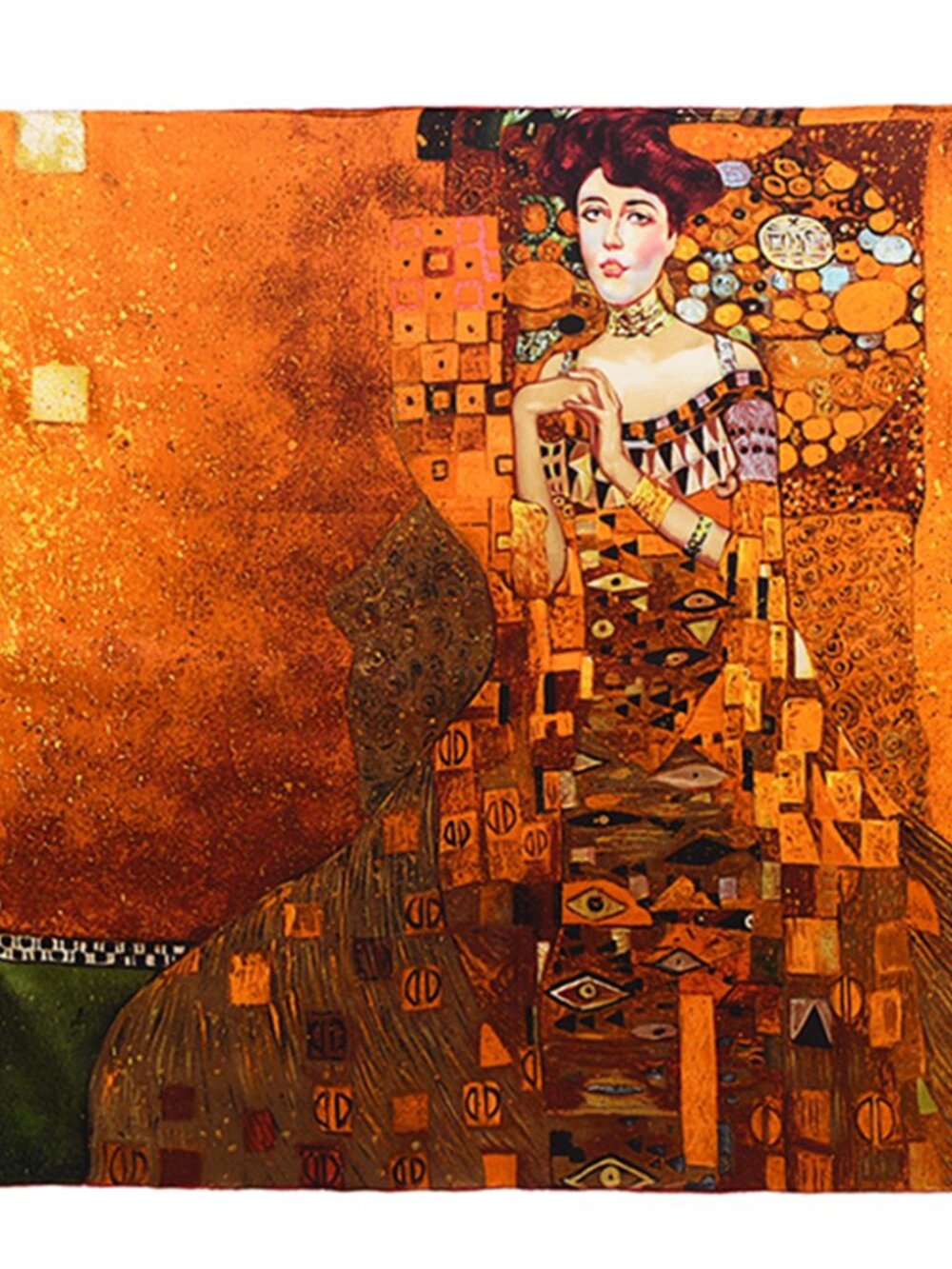 Grace Scarves 100% Silk Scarf, Gustav Klimt, Portrait of Adele Bloch-Bauer I